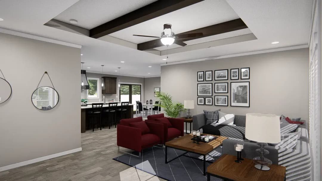 The valhalla interior home features