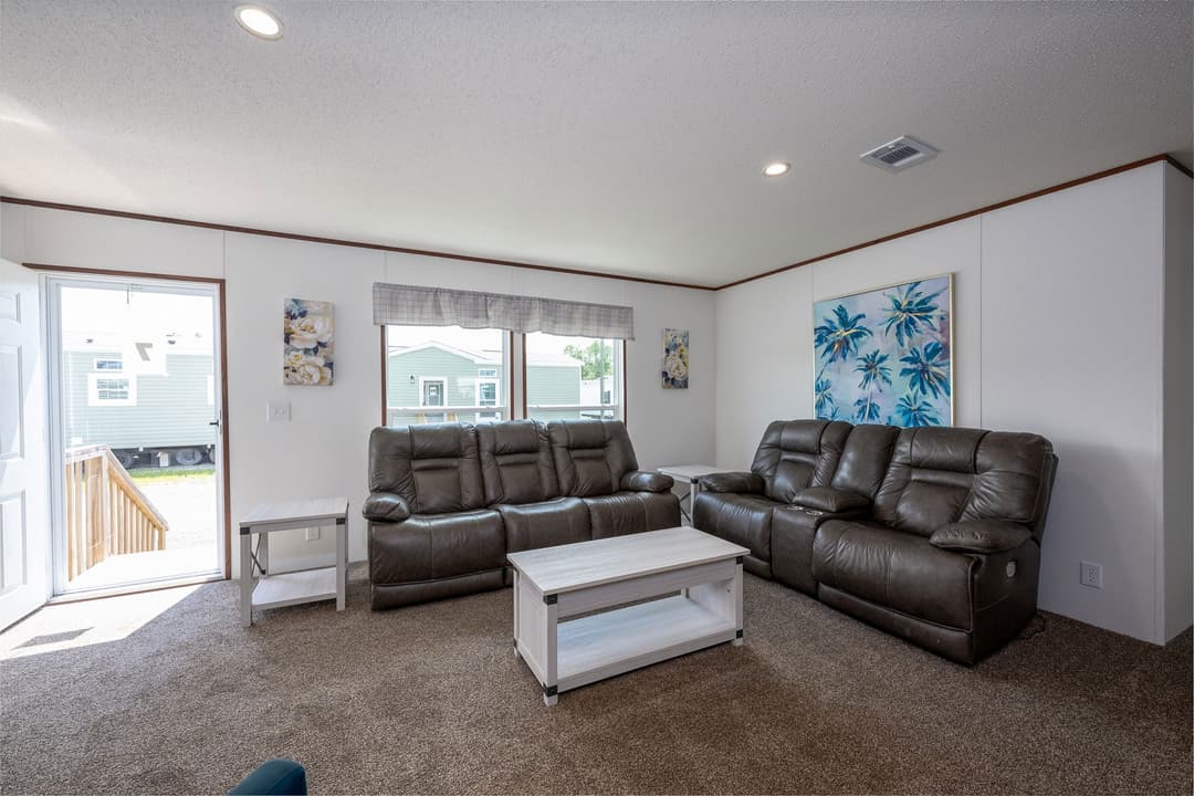 The rock interior home features