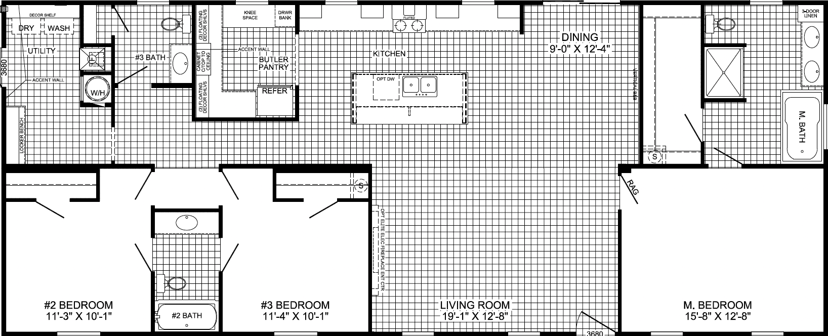 Madison floor plan home features