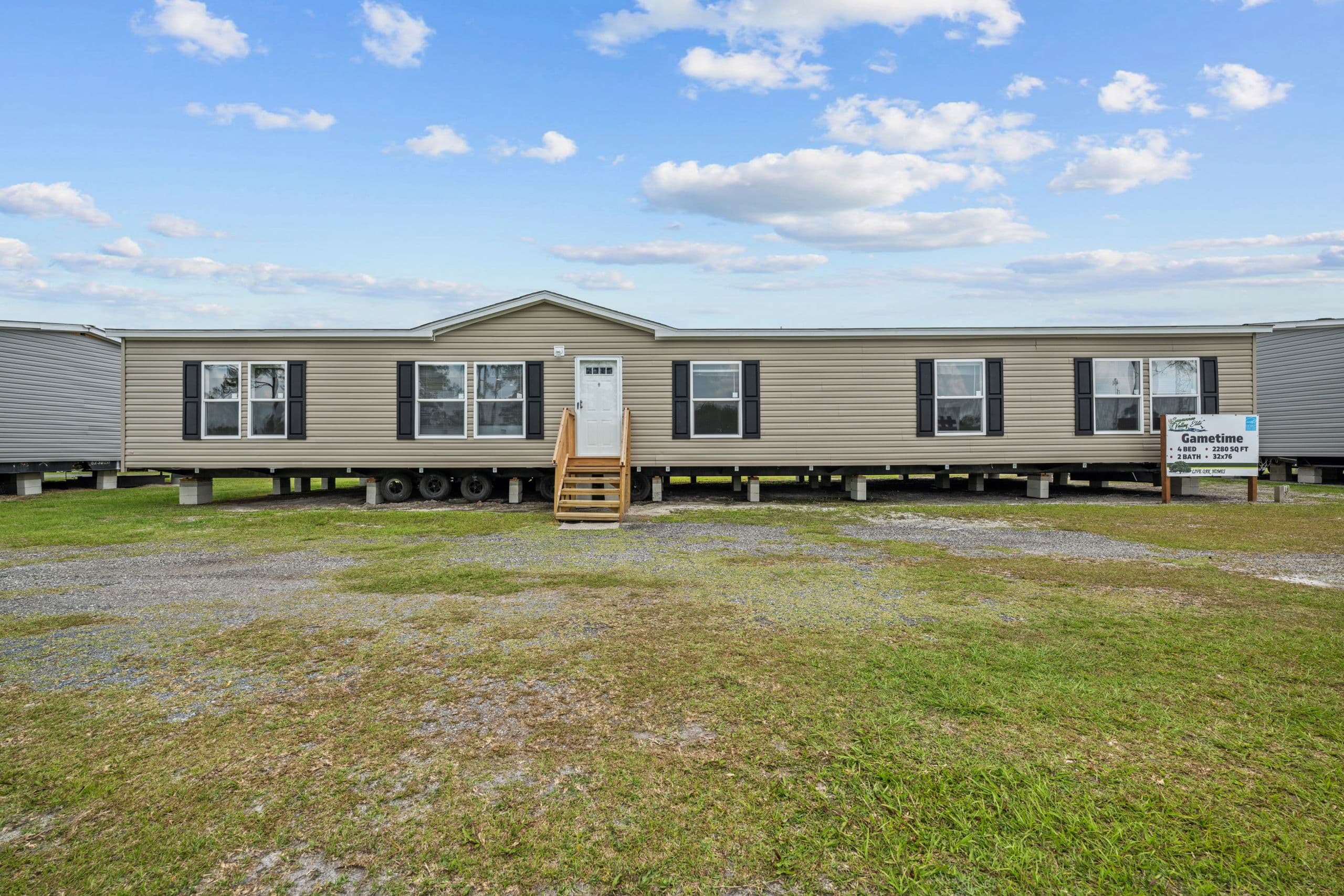 Gametime elevation and exterior home features