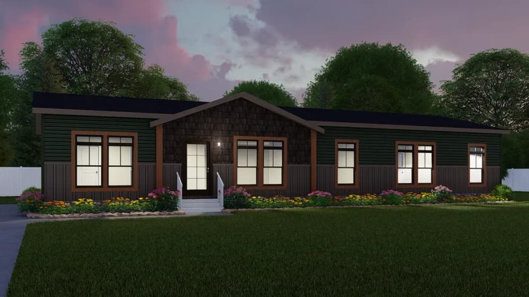 The valhalla elevation and exterior home features