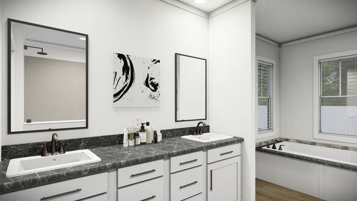 The parker bathroom home features