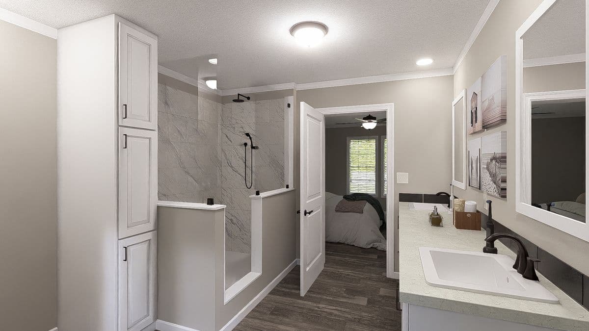 The lil' easy bathroom home features