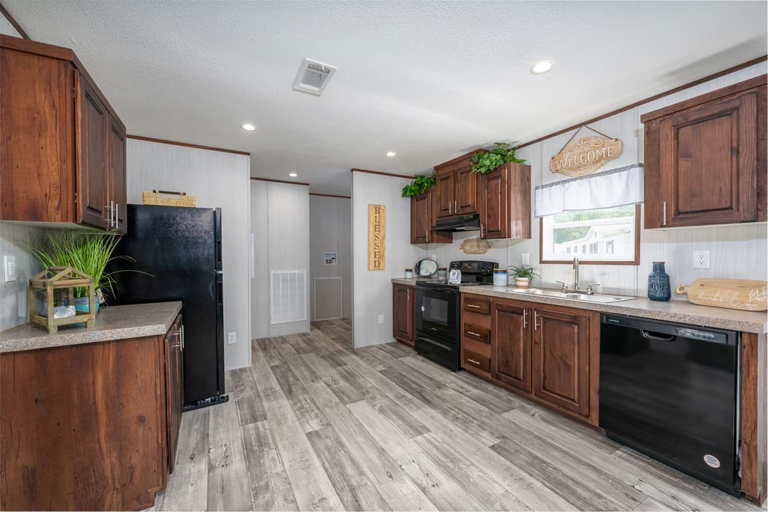 The earnhardt kitchen home features