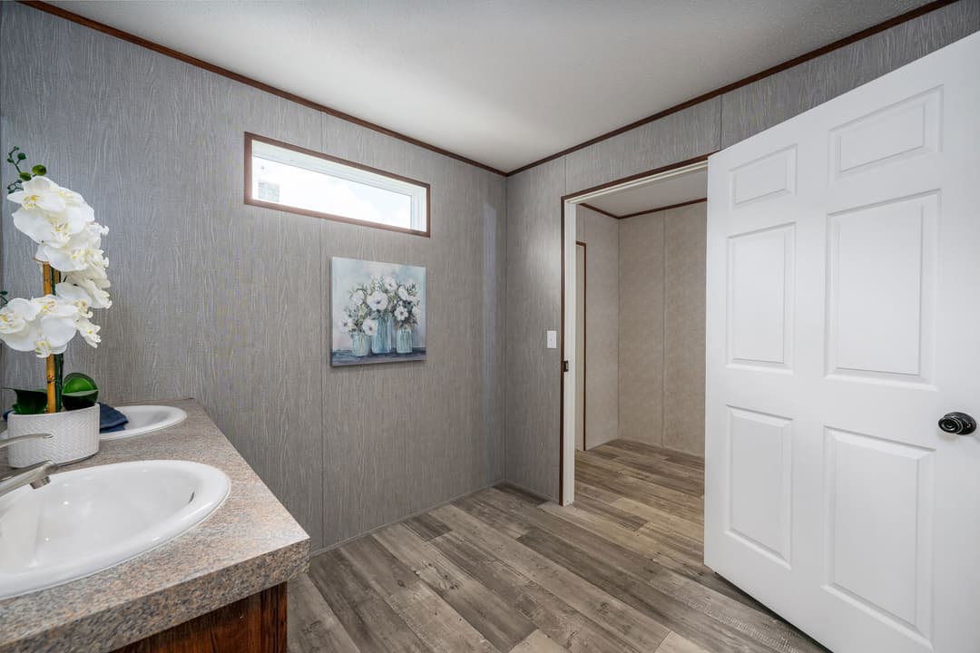 The rock bathroom home features