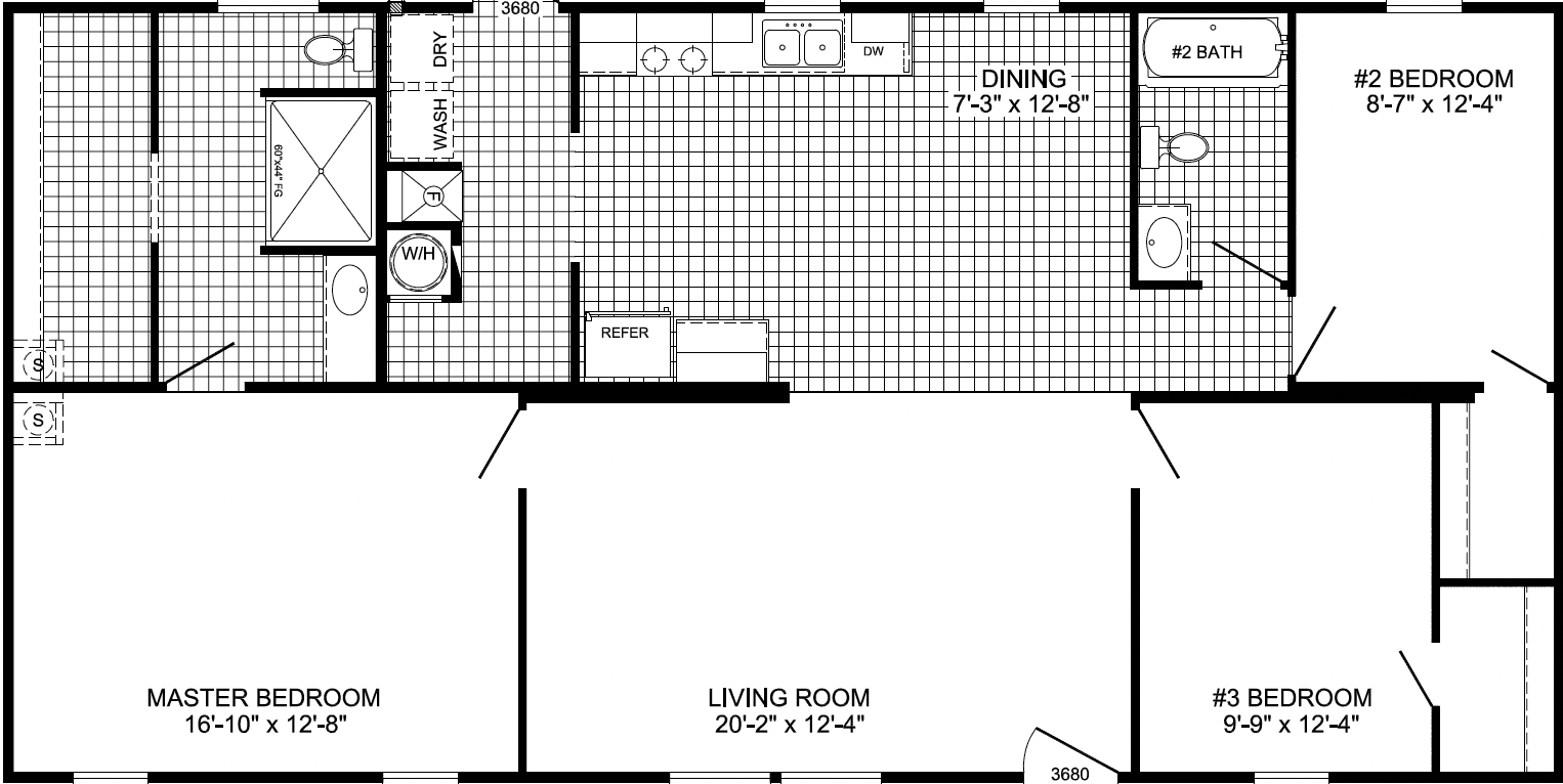 The curry floor plan home features